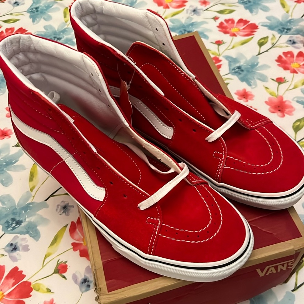 Vans Sk8-Hi Shoe Racing Red/True White